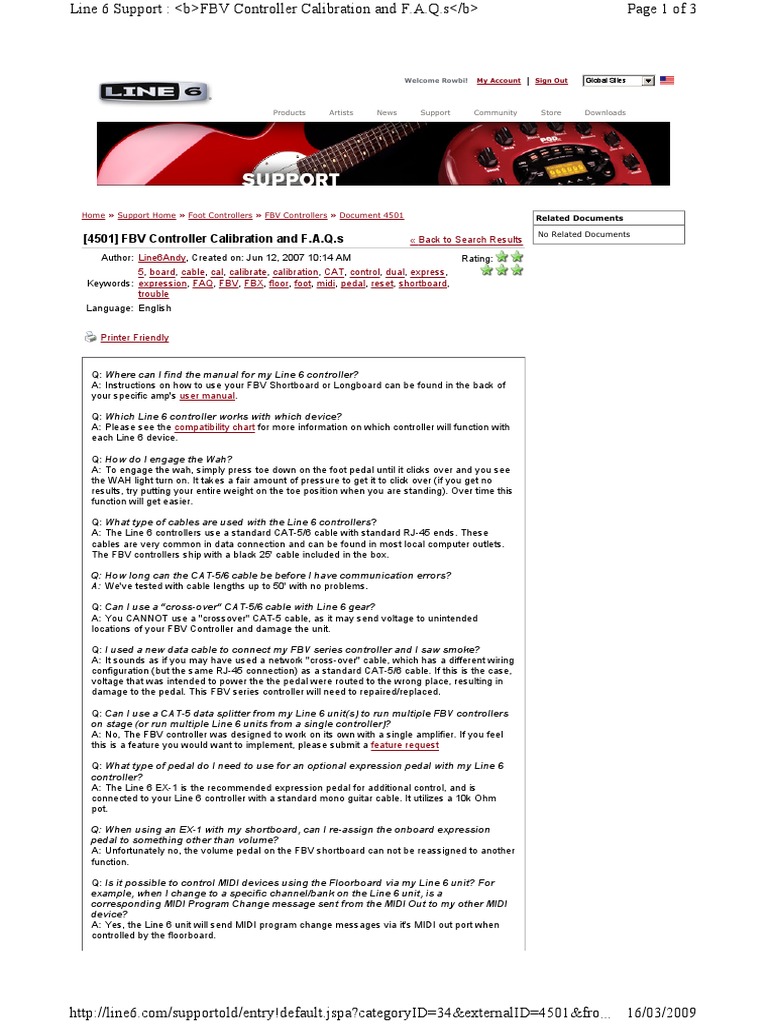 FBV Controller Calibration and F A Q S | PDF | Calibration ...