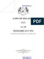 Act 149 Pesticides Act 1974