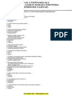 Soal UTS Bahasa Indonesia Kelas 2 Semester 2