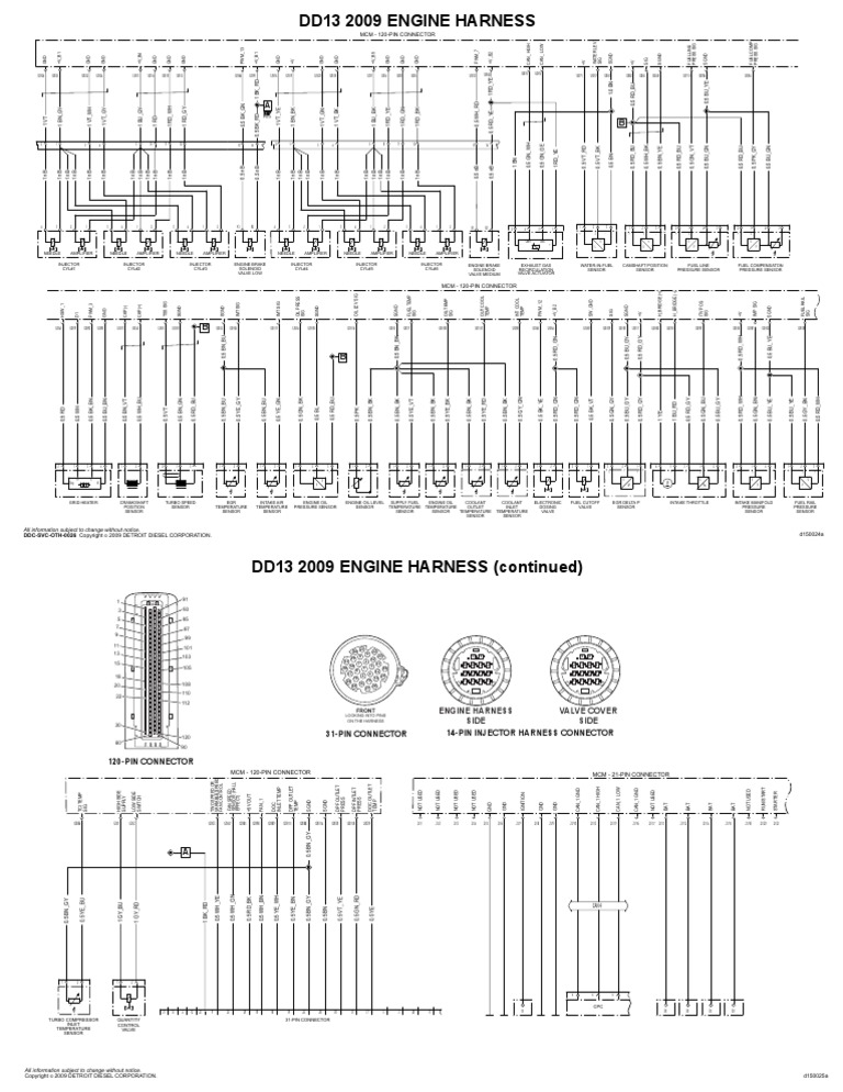 DD13 Engine Harness PDF Fuel Injection Engine Technology