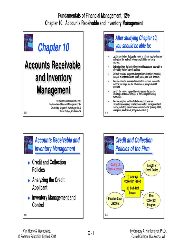 Accounts Receivable and Inventory Management | PDF | Inventory ...