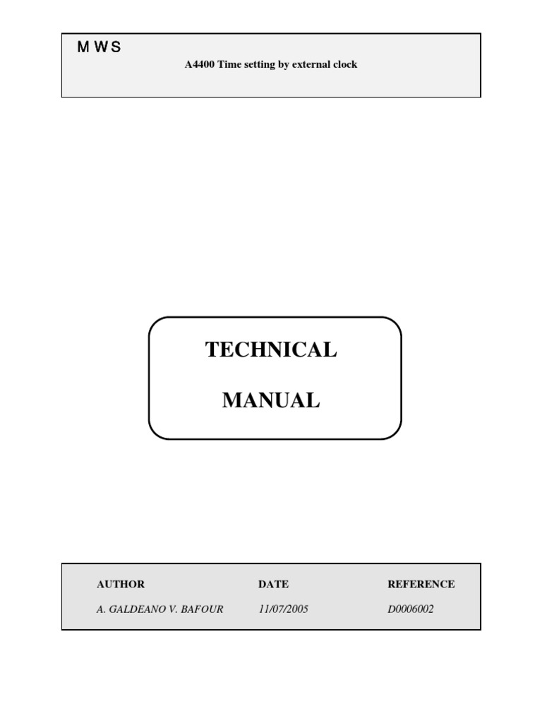 A4400 External Clock Time Setting Guide | PDF | Booting | Electrical ...