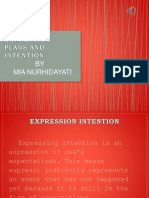 Expression Plans and Intention