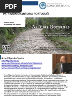 Património Cultural Português - As Vias Romanas Em Portugal - Artur Filipe Dos Santos