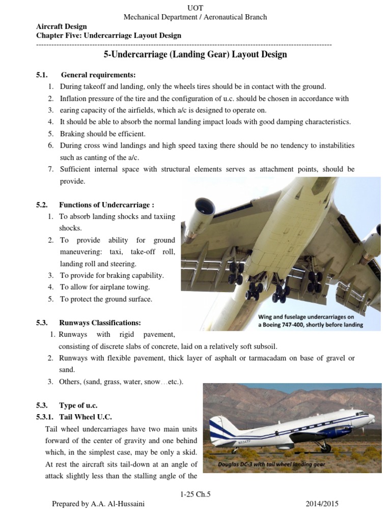Aircraft Design2 PDF | PDF | Landing Gear | Tire
