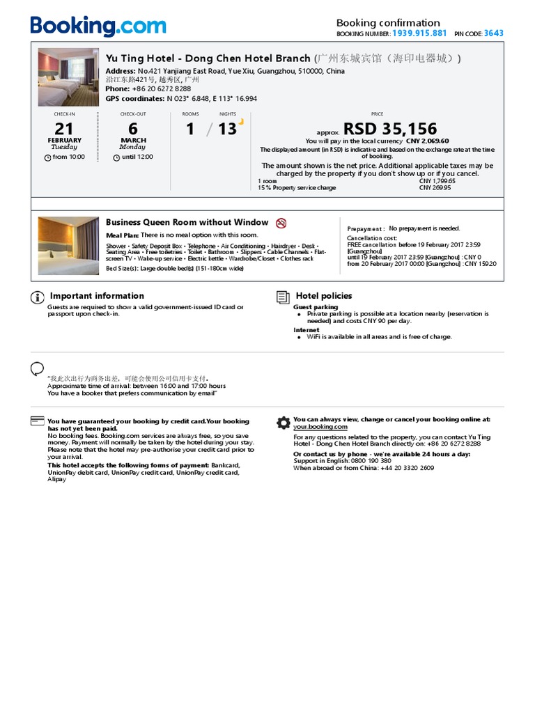Manage Your Bookings - Booking | PDF | Renminbi | Credit Card