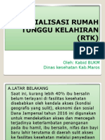 Sosialisasi Rumah Tunggu Kelahiran (RTK)