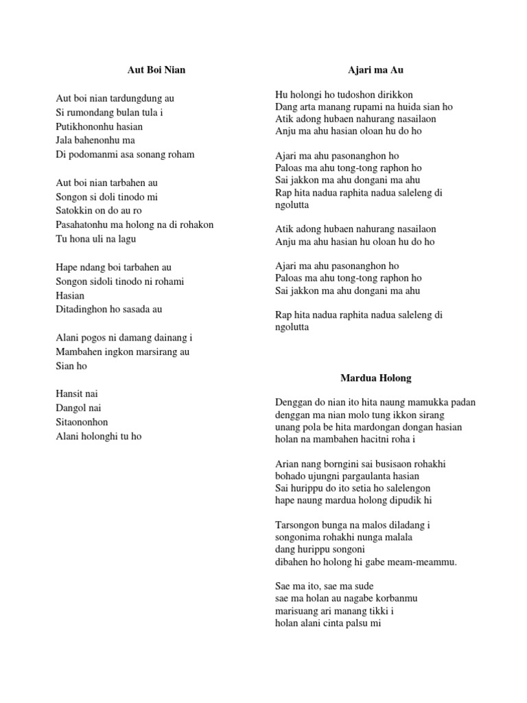 Lirik Lagu Batak ATM Berjalan oleh Aura Star