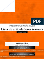 Lista de Articuladores Textuais