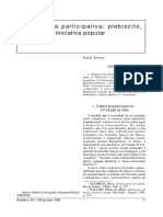 Democracia Participativa - Plebiscito, Referento e Iniciativa Popular