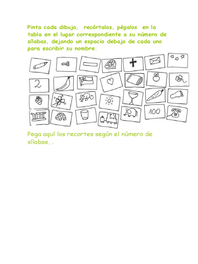 Ejercicios de clasificación silábica | PDF | Artes del Lenguaje y ...