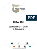 How to - Use the NING Forum