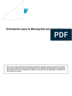 Orientacion para La Monografia Por Asignatura - Biologia