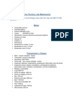 Ficha Técnica y de Mantención 001