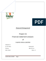 Financial Statement Analysis of Dabur