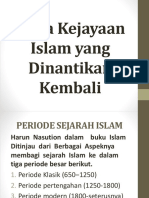 Masa Kejayaan Islam Yang Dinantikan Kembali