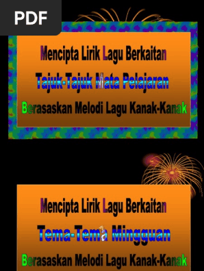 Cipta Lirik Prasekolah 2 Pdf