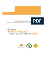 Informe Siniestralidad Semana Turismo 2018