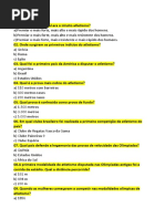 Questionário Atletismo