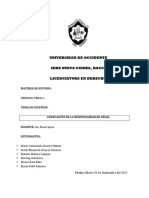 Circunstancias Atenuantes de La Responsabilidad Pena, Nicaragua