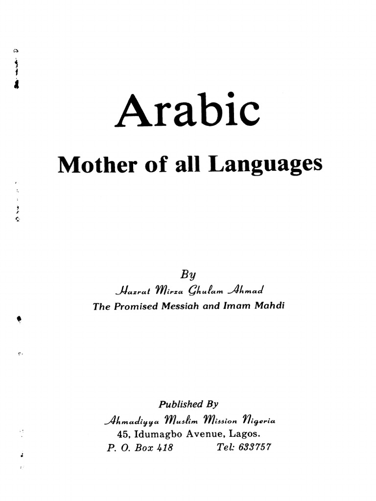Arabic - Mother of All Languages | PDF