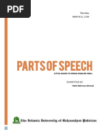 Assignment: Parts of Speech