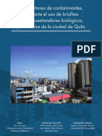 Biomonitoreo de Contaminantes Mediante El Uso de Briofitas Como Muestreadores Biologicos para El Aire de La Ciudad de Quito