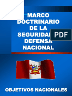 2.- Marco Doctrinario de La Seguridad y Defensa Nacional