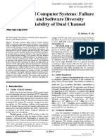 Safety Critical Computer Systems: Failure Independence and Software Diversity Effects On Reliability of Dual Channel Structures