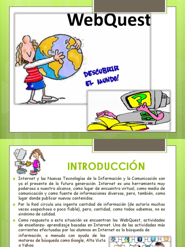 Tipos y Estructura de WebQuests | PDF | Epistemología | Cambio