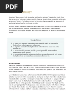 Petroleum Geology: Geological Factors