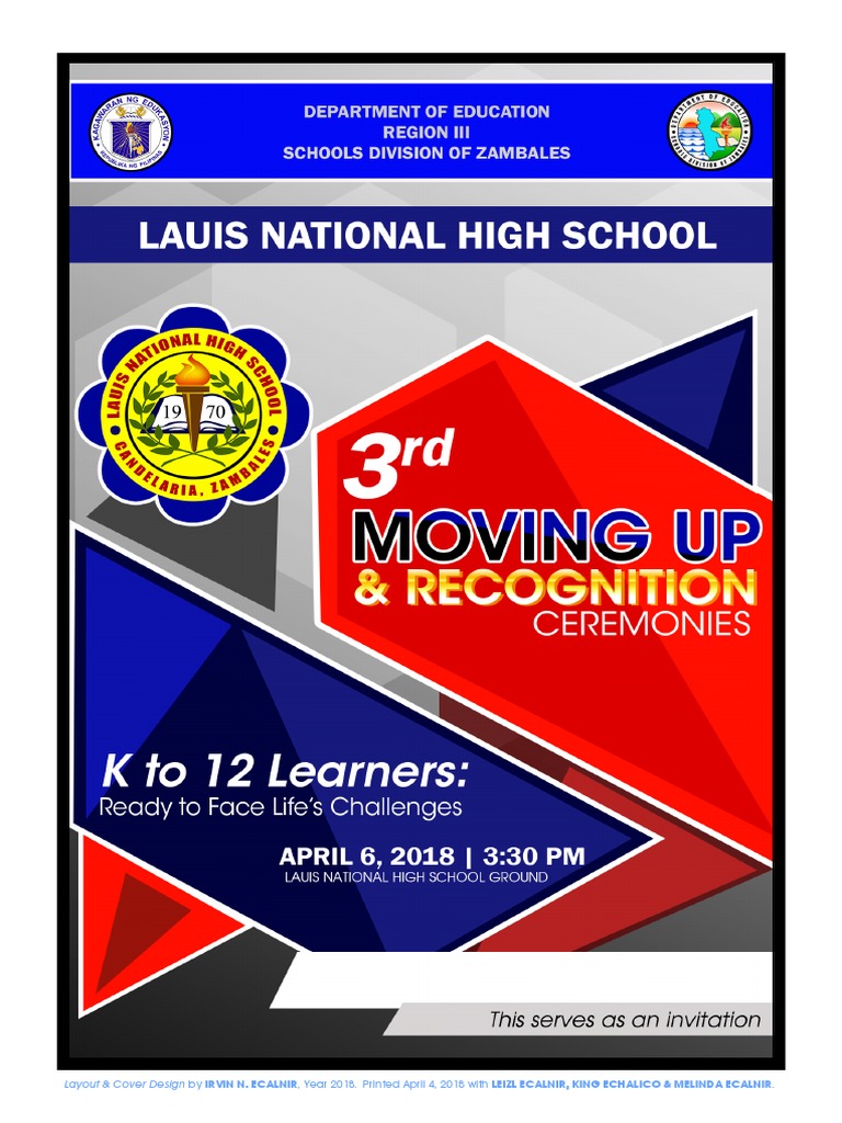 Lauis National High School - 3rd Moving Up and Recognition Ceremonies ...