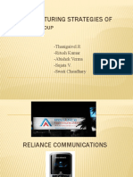 Market Capturing Strategies of Reliance Industries New