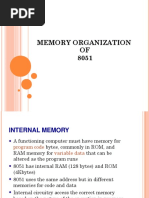 Memory Organization of 8051