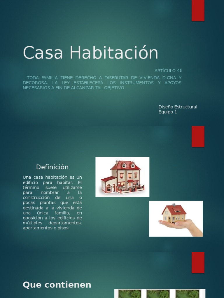 Casa habitación definición