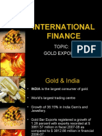 International Finance: Topic: Gold Exports