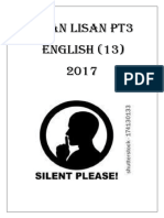 PT3 English Oral Exam 2017
