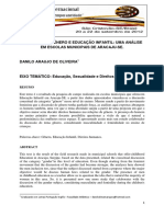 Relações de Gênero e Educação Infantil