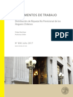Distribución de riqueza no previsional de los hogares chilenos - F. Martínez & F. Uribe