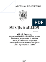 Nutritia in Atletism