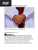 Sri Lanka Who Will Have Egg On Face