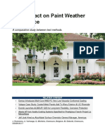 TiO2 Impact On Paint Weather Resistance