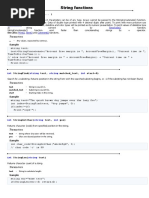 String Functions: Parameters