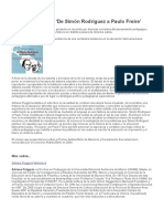 Puiggros, A de Simón Rodríguez a Paulo Freire-educación Para La Integración Iberoamericana