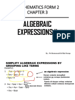 Nota Algebraic Expression II