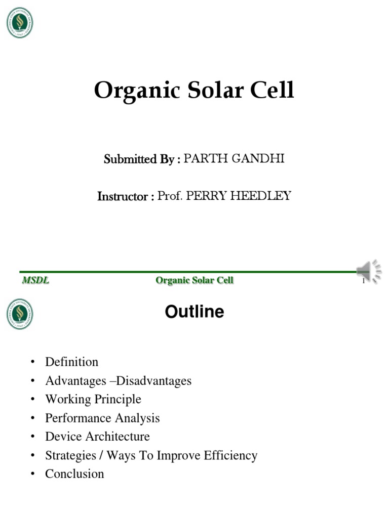 Organic Solar Cells Explained | PDF | Solar Cell | Photovoltaics