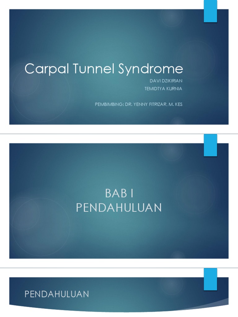 Diagnosis dan Terapi CTS | PDF | Sains & Matematika