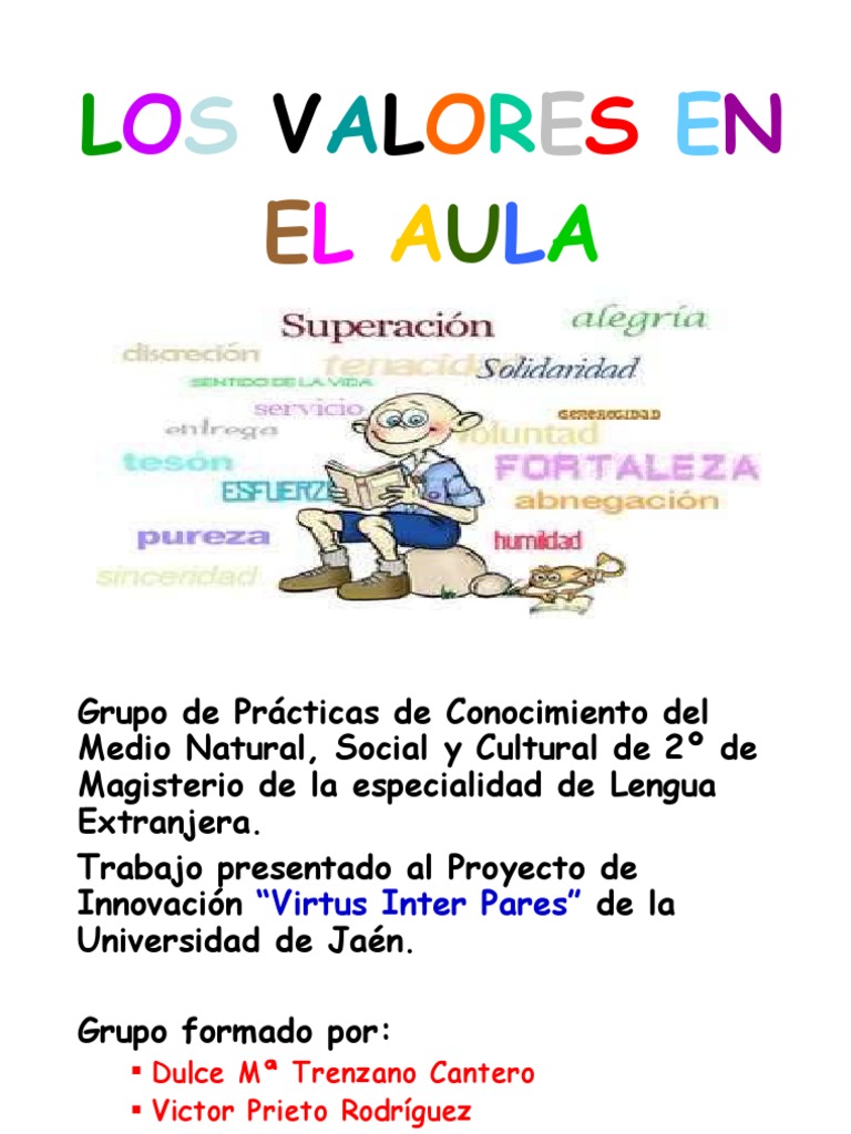 Valores en el Aula de Clases | PDF | Tolerancia | Gota (líquido)