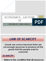 Economics - Lecture 02: Prepared By: Cams Ganda