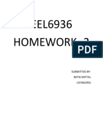 EEL6936 Homework - 2: Submitted By-Ratik Mittal U37601955